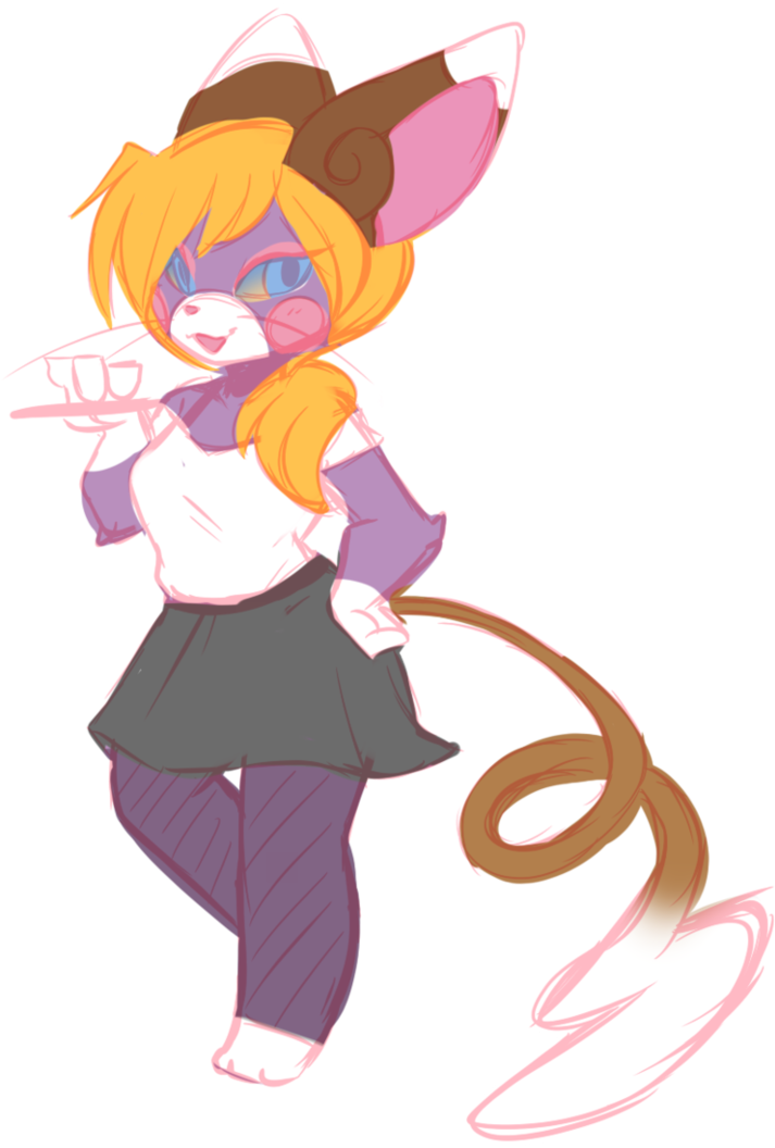 [ota] Glameow Alolan Raichu Fusion By Freeze-pop88 - Cartoon (743x1075)