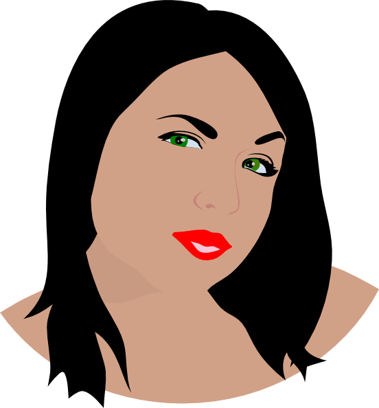 Free Green Eyes Clip Art - Black (552x594)