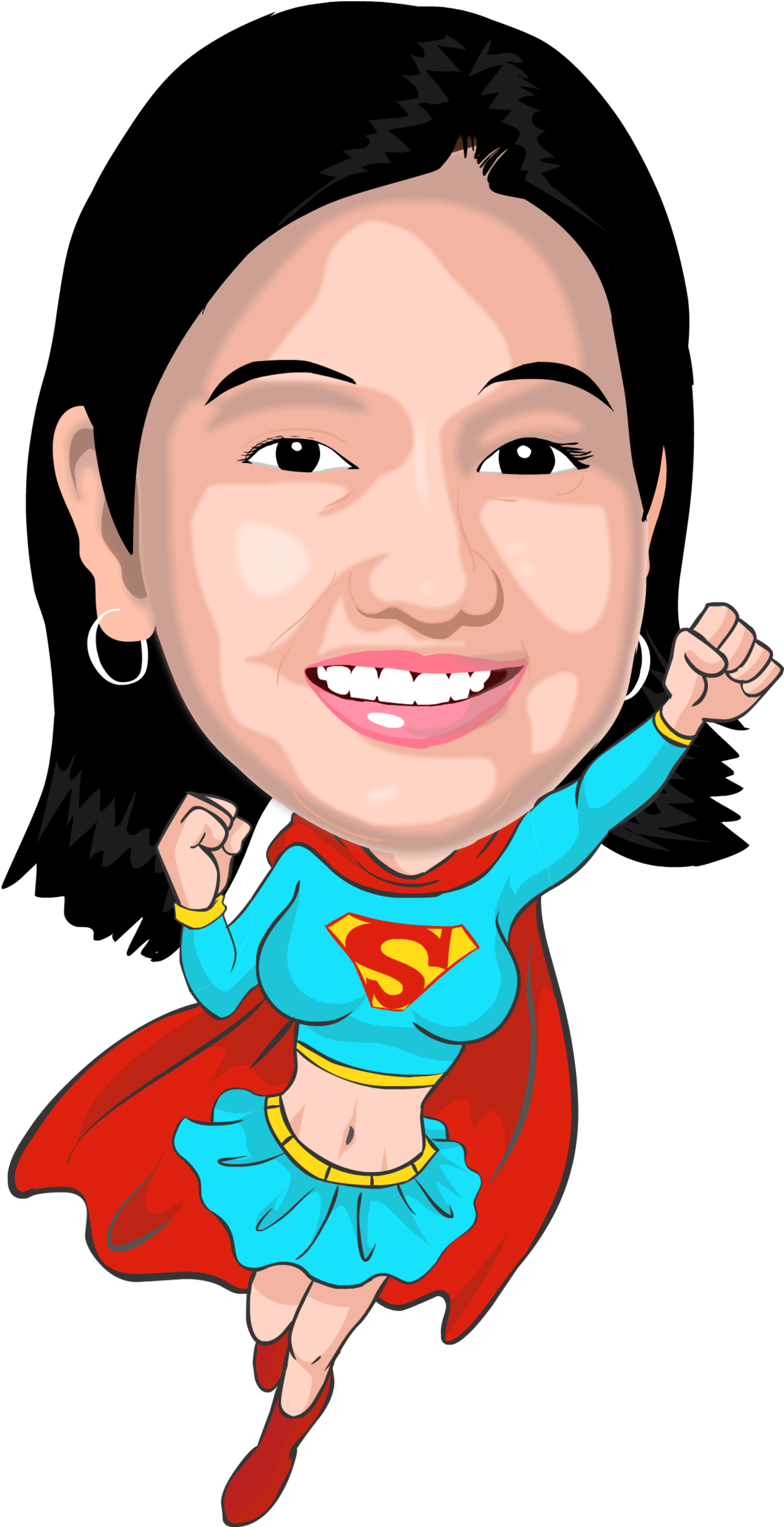 Yeyen Caricature Poses - Cartoon (1400x2422)