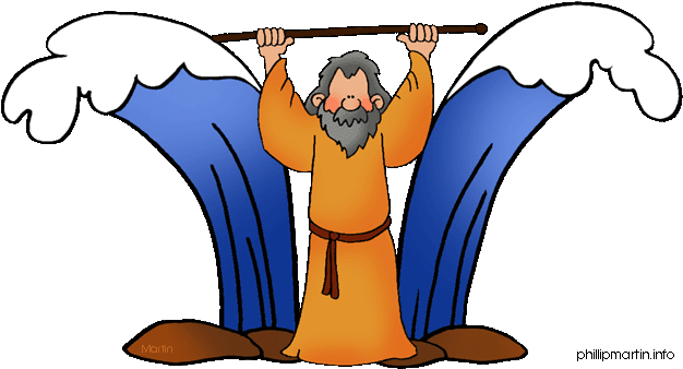 Clipart Info - Moses And The Red Sea Clipart (648x341)