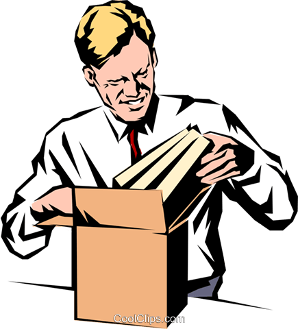 Man Receiving Books Royalty Free Vector Clip Art Illustration - Man Receiving Books Royalty Free Vector Clip Art Illustration (435x480)