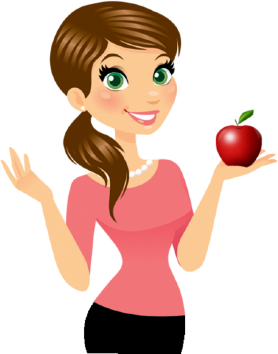 Cartoon female. Мультяшная девочка с яблоком. Человек с яблоком рисунок. Девочка с яблочками мультяшная. Девочка ест яблоко мультяшная.