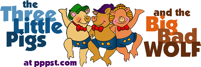 Free Powerpoint Presentations About The Three Little - Three Little Pigs Clipart (709x253)