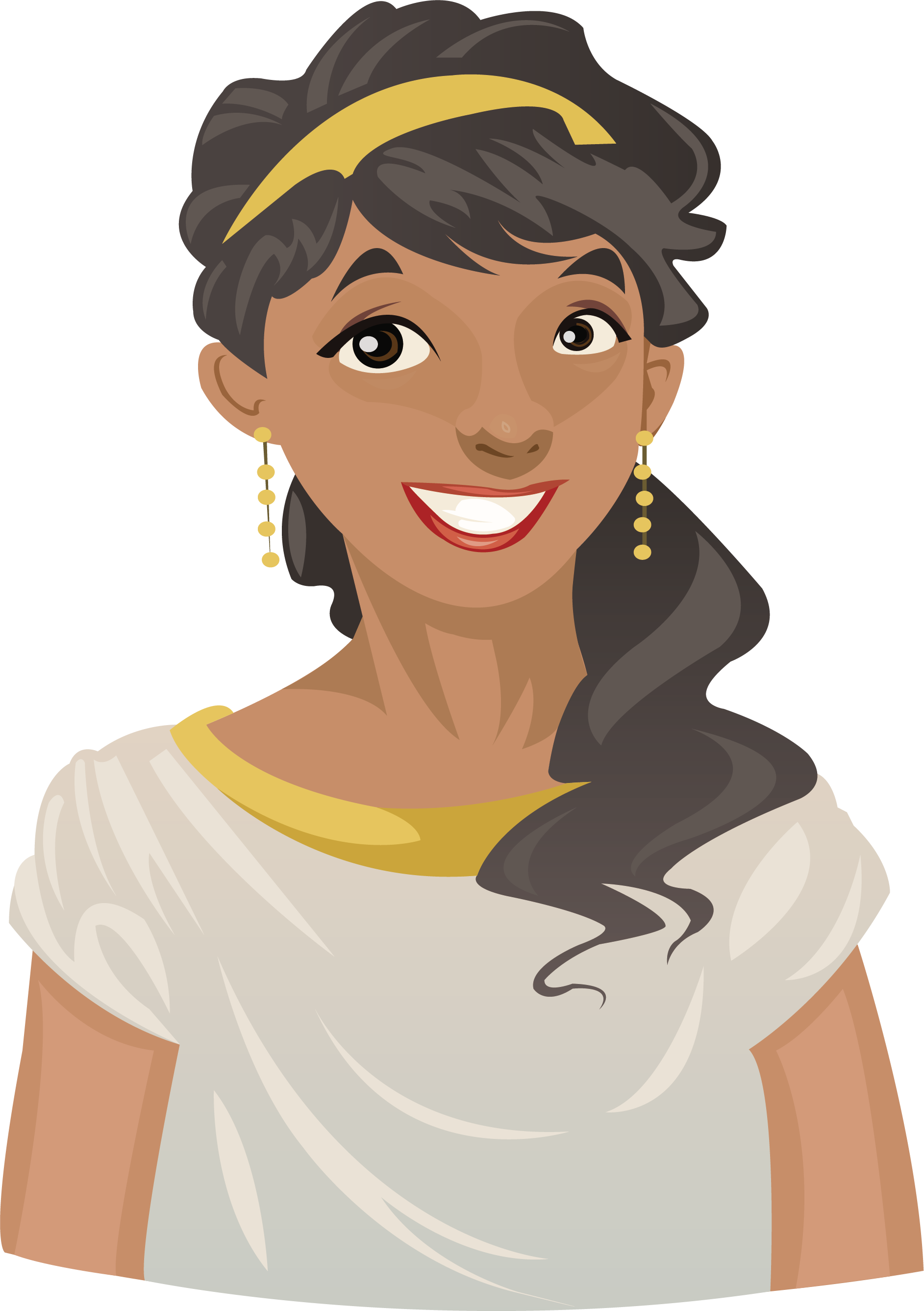 Hera Cartoon Greek Mythology Illustration - Greek Cartoon Female (1885x2674)