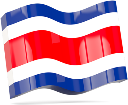 Illustration Of Flag Of Costa Rica - Bandera De Costa Rica Icono (640x480)