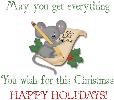 And I'd Also Like To Thank Him For Being My One And - Happy Holidays Images Wishes Animated (400x377)