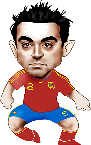 Jugadores En Caricaturas De Futbol (500x500)