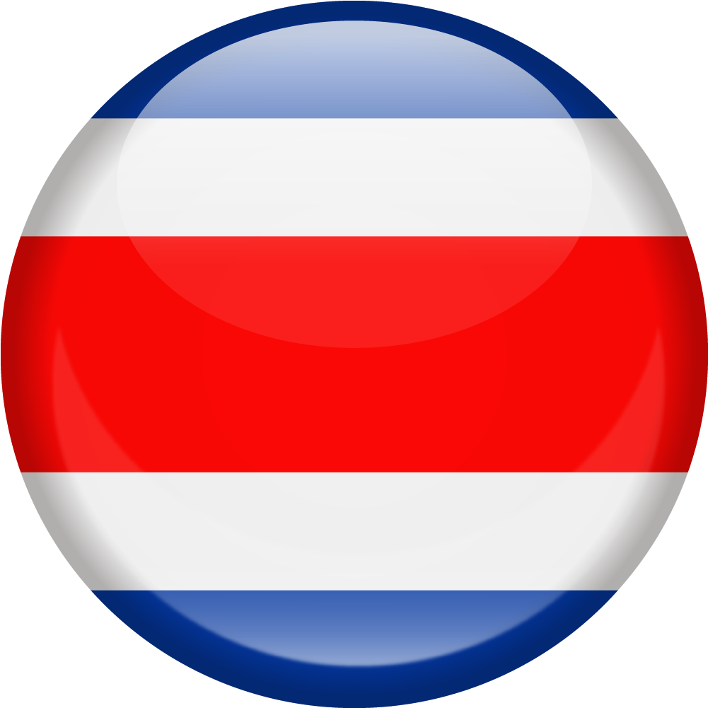 Costarica - - Bandera Costa Rica Circulo (1200x1200)
