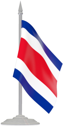 3d Wave Graphic Flag Of Costa Rica - Flag Of Costa Rica Animated (640x480)