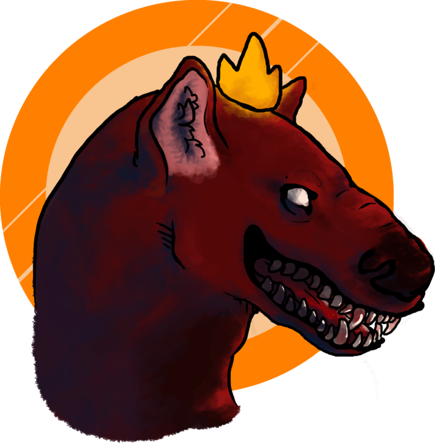 Hyena By Bruin The Bear - Illustration (886x902)