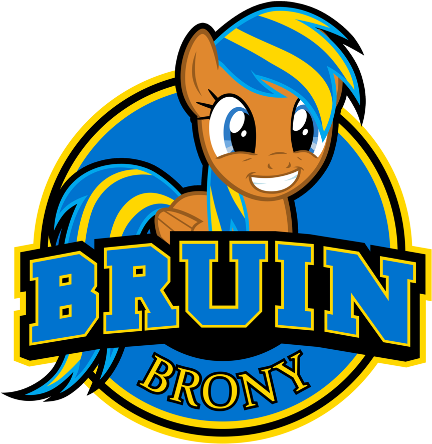 Bruin Brony Logo By Nsaiuvqart - Women's Or Men's Ucla Bruins Mascot New Fashion Shopping (3000x3000)