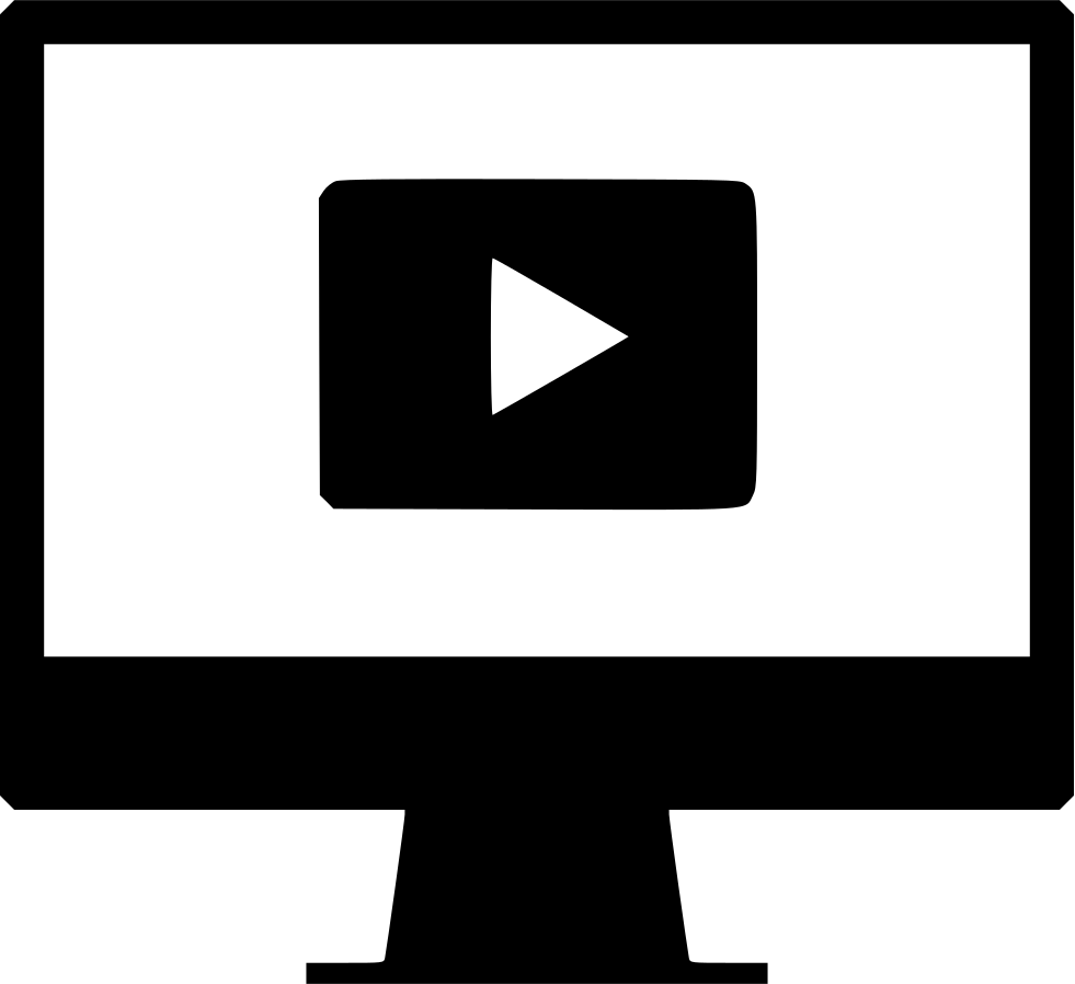 Play Video Youtube Monitor Screen Web Comments - Sign (981x898)
