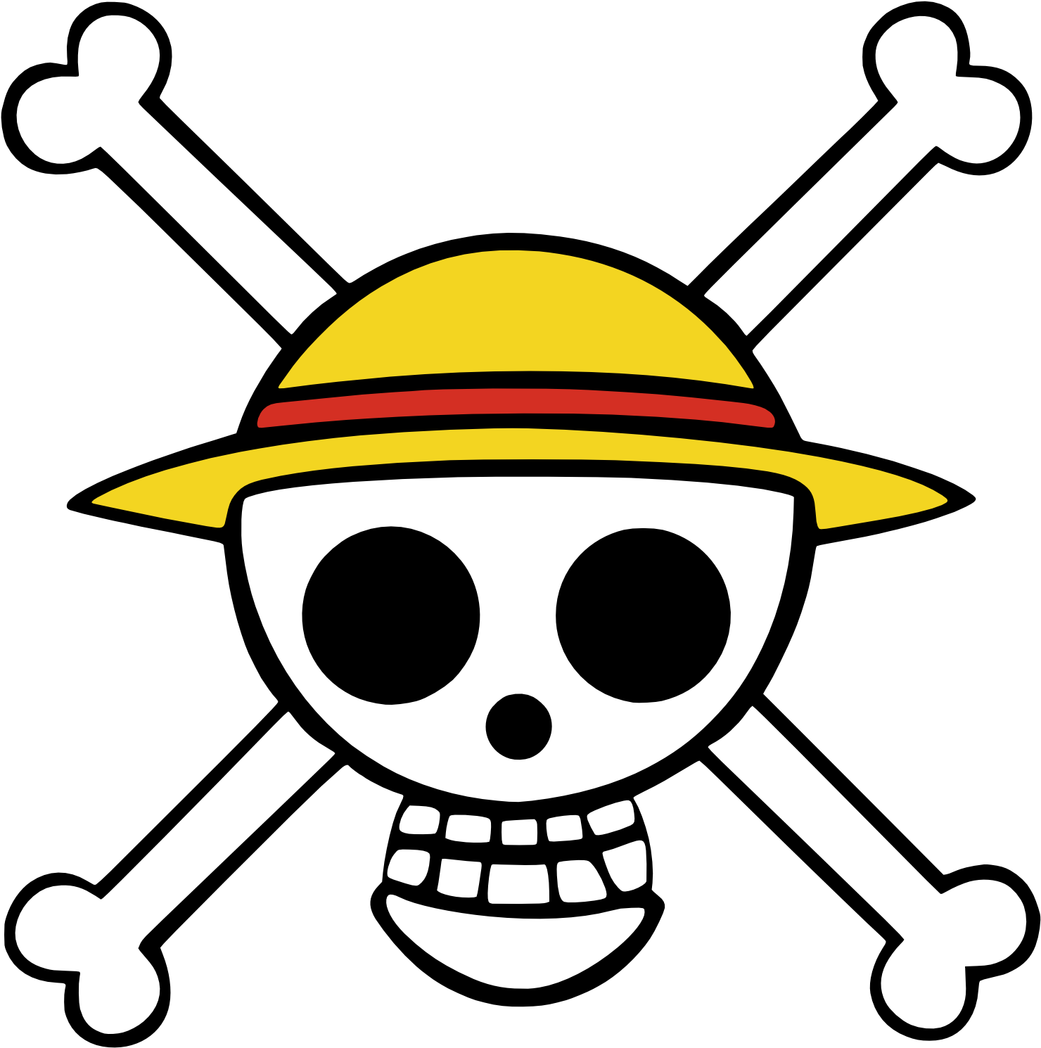 One Piece Skull Png (1490x1490)