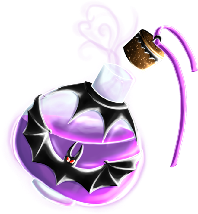 Bat Potion Uncorked By Kiyiyahowlingwolf - Bat (887x901)