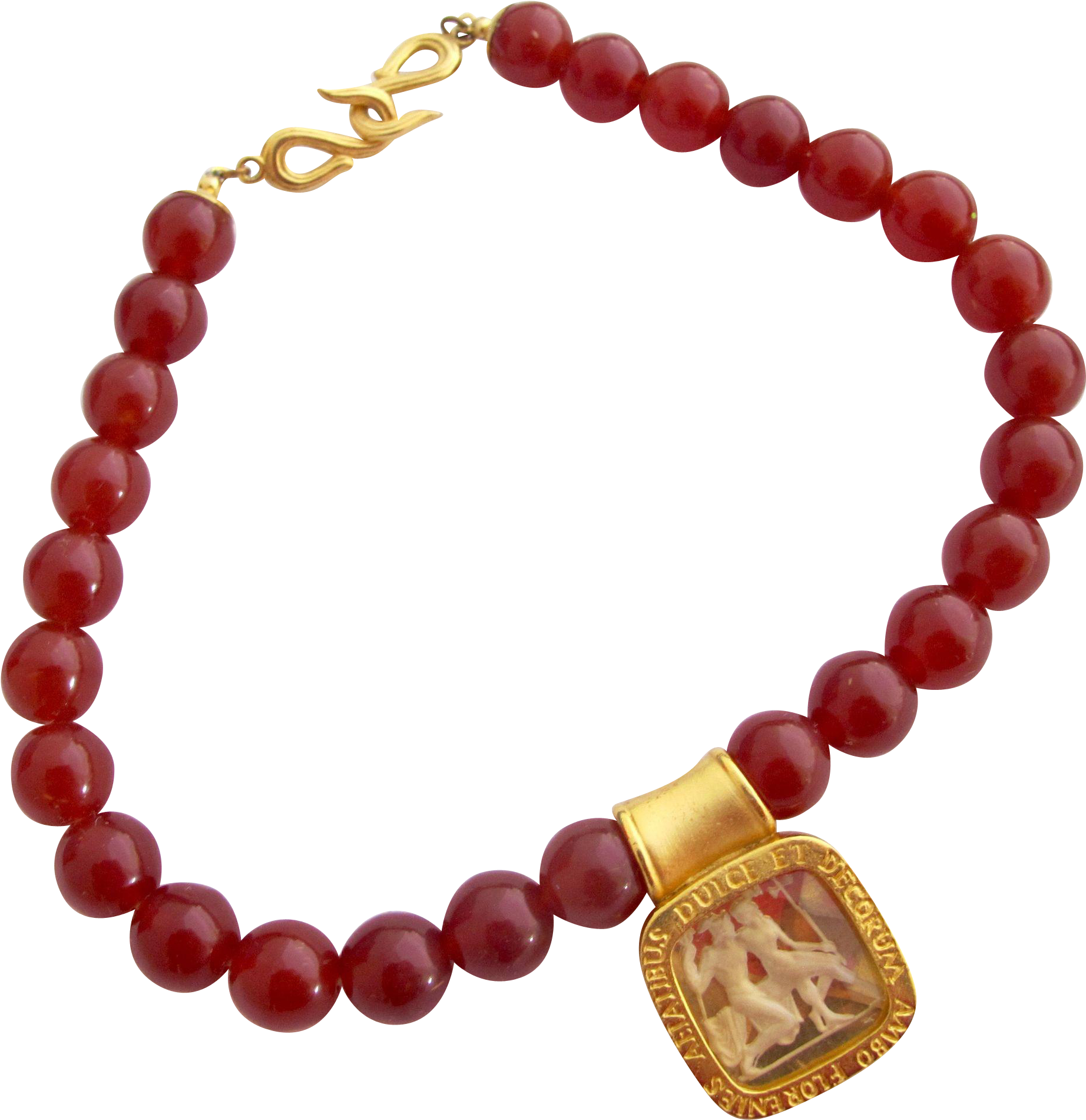 On Hold Reserved Carnelian Bead Necklace, Hand Knotted - Bracelet (1900x1900)
