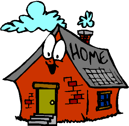 Clip Art Activities Living Together - Animated Images Of House (449x437)
