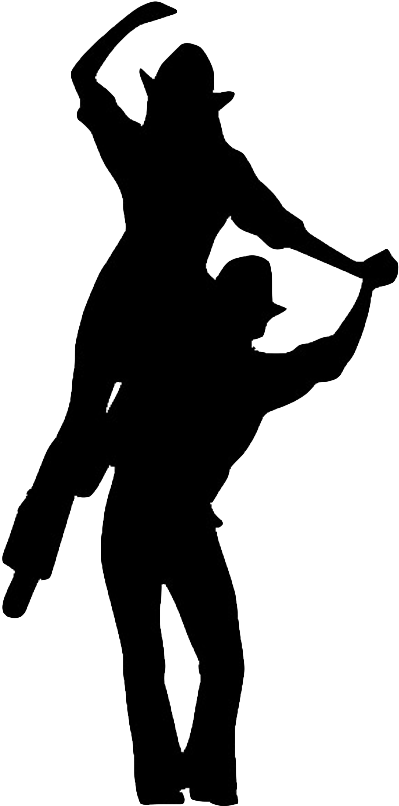 Country Swing Silhouette - Cowboy Dancers Silhouette (559x813)