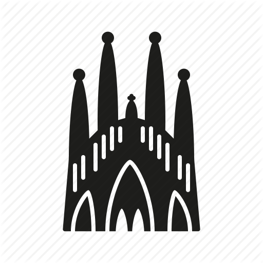 Barcelona Clipart Png - Sagrada Família (512x512)