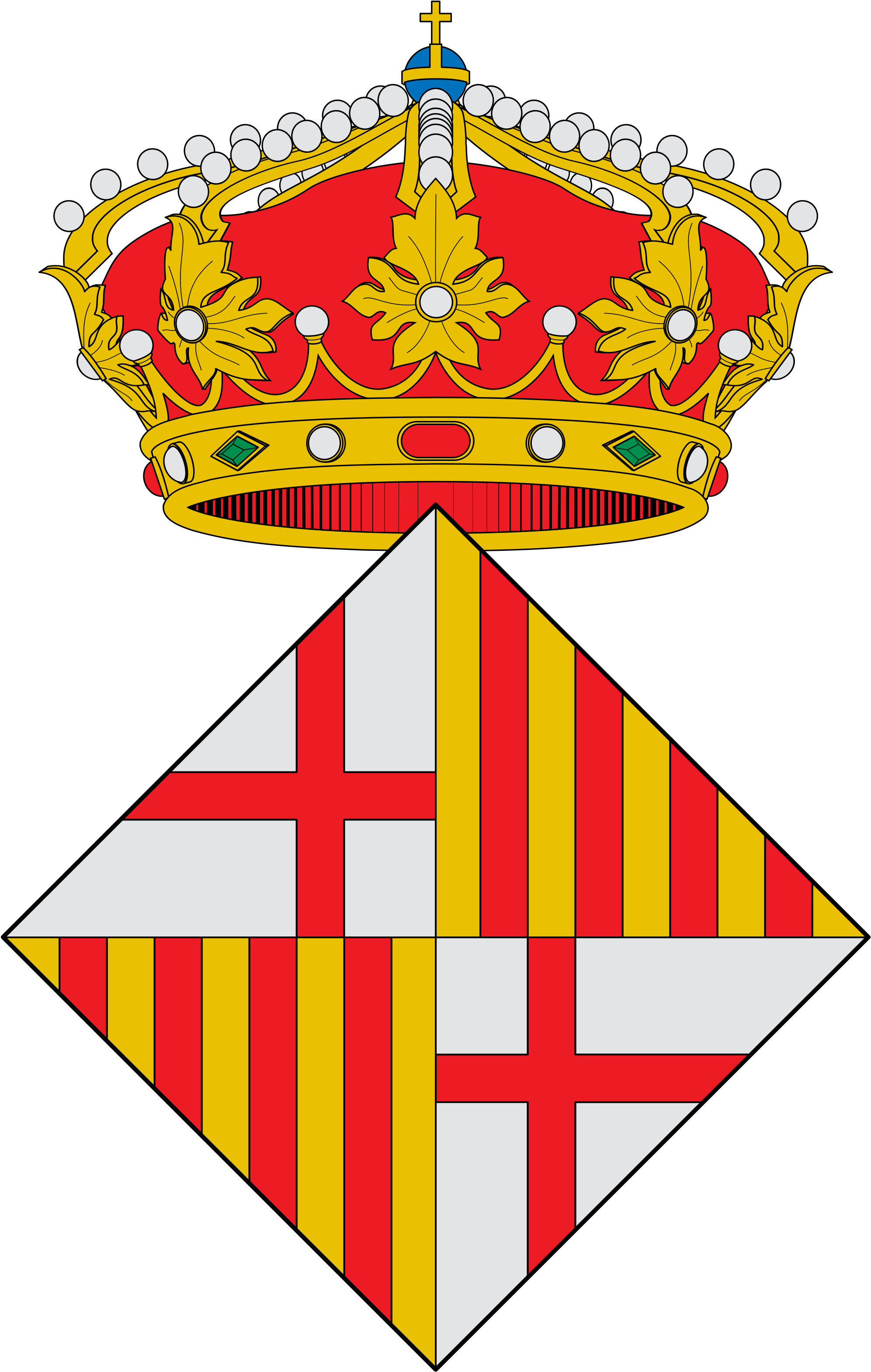 Coat Of Arms Barcelona - Logo Barcelona 1899 Png (2000x3223)