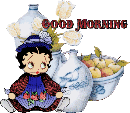 Good Morning - Cartoon Image-wg0180252 - Cartoon Good Morning Gif (432x384)