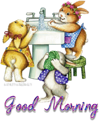 Good Morning Bunnies - Good Morning Gif Video Animation - (401x426) Png Clipart Download Good Morning Bunnies - Good Morning Gif Video Animation - (401x426) Png Clipart Download