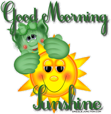 Morning Peek Sunshine Picture For Facebook - Good Morning Sunshine Quotes (385x393)