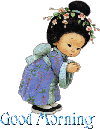 Good Morning Glitter Gifs - Good Morning In Japanese (334x431)