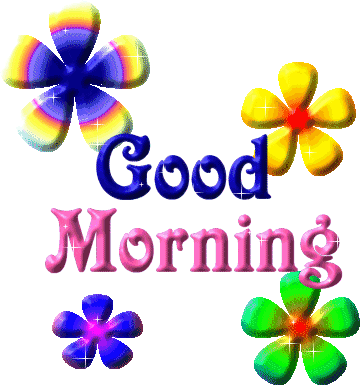 Good Morning With Flower-wm0424 - Good Morning Glitter Gif (360x385)