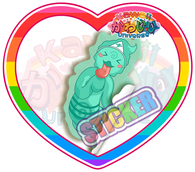 Cute Obake Ghost Sticker - Designer (646x646)