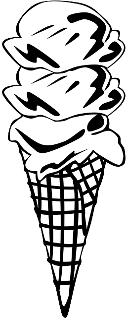 Menu, Ice, Cream, Cone, Scoop, Festive, Cones - Ice Cream Cone Clip Art (320x640)