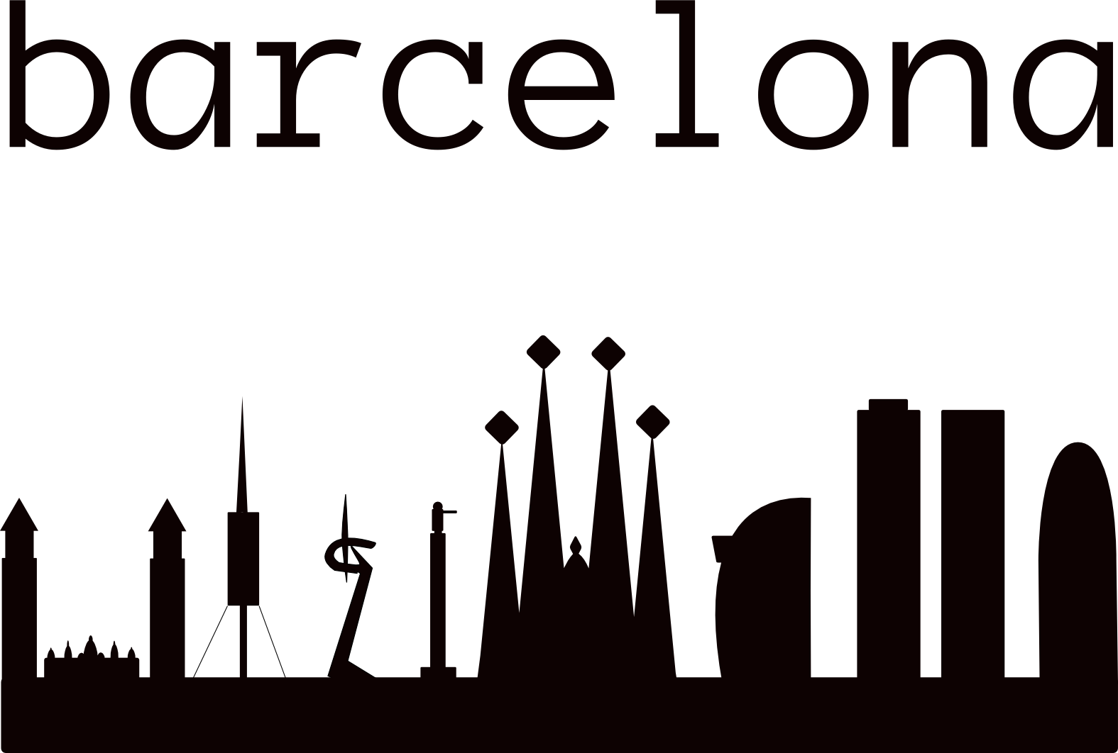 Barcelona, Skyline Inspired By Â - Pinterest (1575x1062)