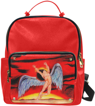 Psylocke Leather School Bag With Led Zeppelin Logo - Yimao Sunflower Women's Leather Backpack For College (480x480)