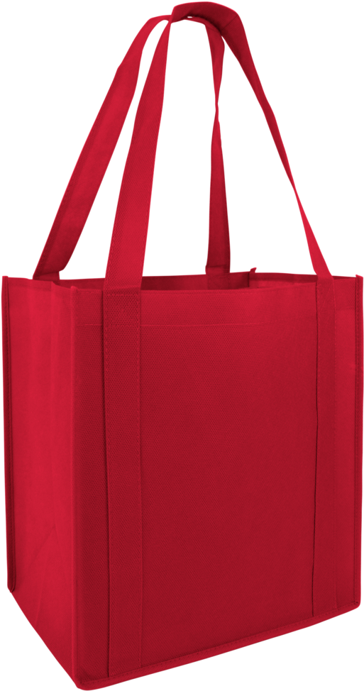 Cheap Grocery Shopping Tote Bag Red - Reusable Grocery Shopping Tote Bags With Plastic Bottom (573x1024)
