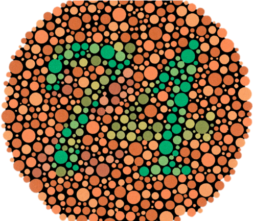 Ishihara Test For Colour Blindness - Red And Brown Color Blindness (648x432)