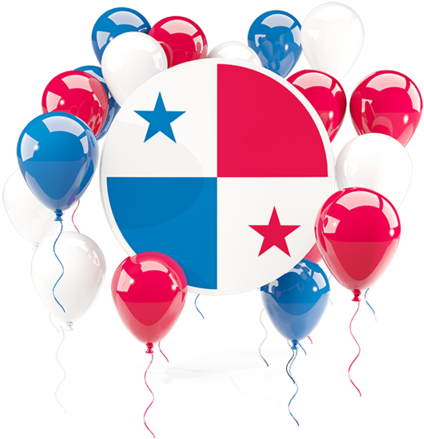 Illustration Of Flag Of Panama - Colombia Balloons Png (640x480)