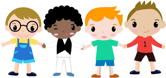 Cartoon Child Drawing - Hand Holding Cartoon Ppl Transparent (600x799)