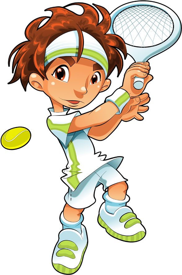 School Holiday Camps - Tennis Wall Sticker - Sports Wall Decal (600x889)