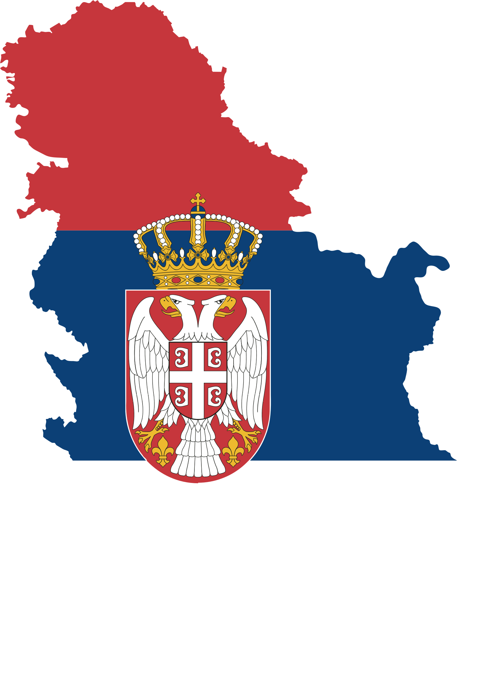 Map Flag Fixed - Serbia Png (1576x2278)