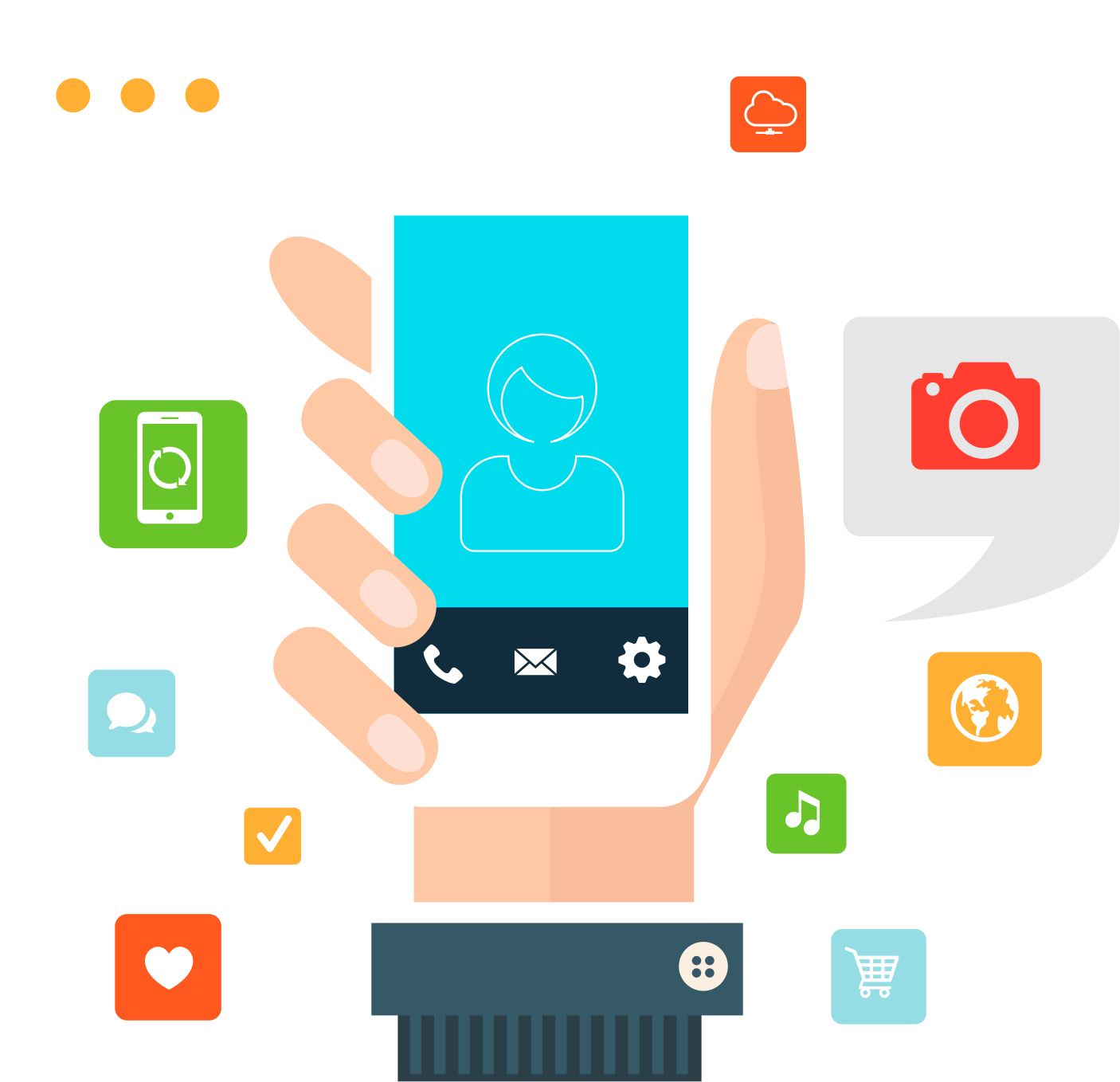 Application Development Services Pinterest Application - Mobile Phone (1406x1358)