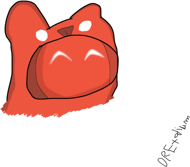 Gang Beasts- Red Bear By Drexodium - Cartoon (1032x774)