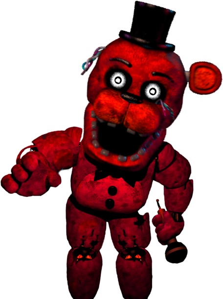 [fnaf Edits] Redbear By Sans255 - Red Bear Five Nights At Freddy's (572x623)