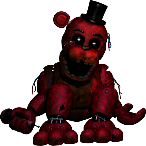Redbear Sitting By Portalrabbit - Fnaf 2 Shadow Freddy (505x505)
