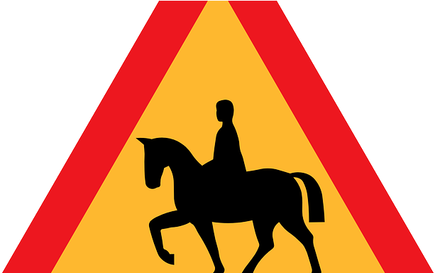 Thank You Fred & Eric - Horseback Crossing Sign Shower Curtain (640x383)
