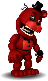 Red Bear By Toxiclord-yt - Fnaf World Shadow Freddy (350x350)