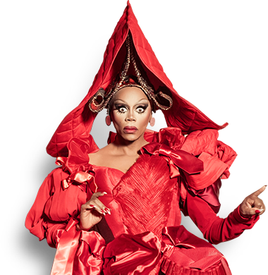As The Queen Of Hearts - Rupaul Pirelli (380x390)
