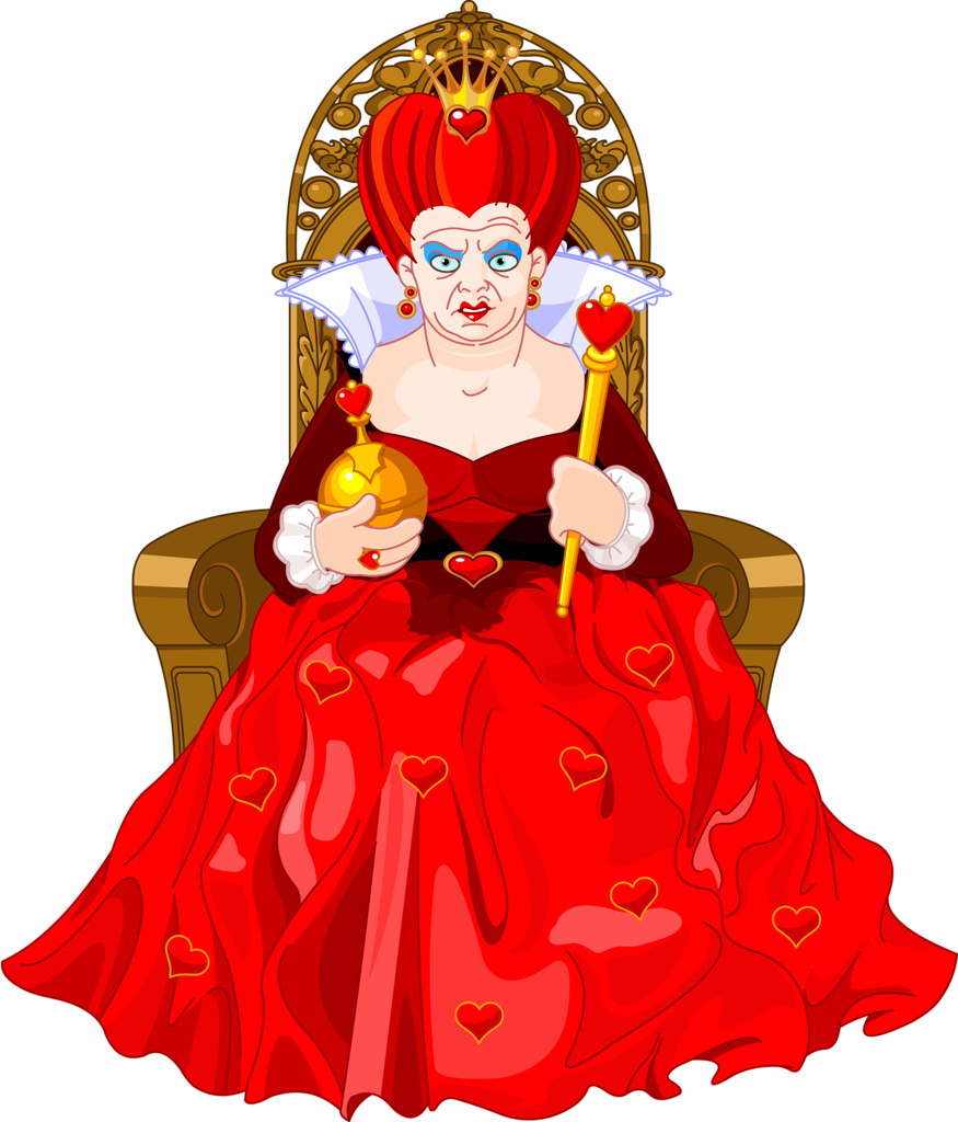 Album - Cartoon Of Queen Sitting On Throne (875x1024)