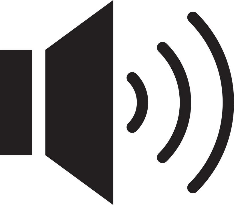 Noise Clipart Horn Speaker - Icone Son Png (818x720)