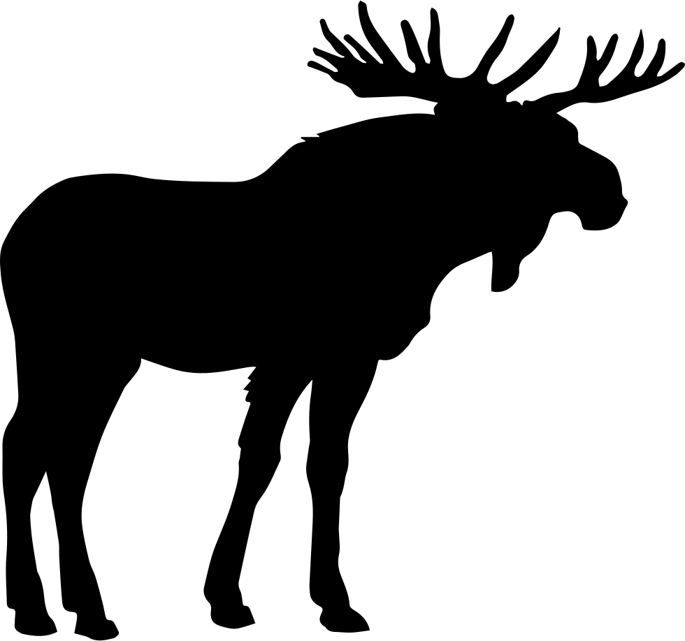 Moose Shape Free Icon - Moose Icon Png (980x918)