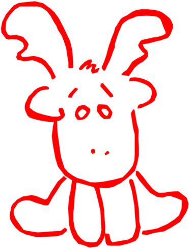 Free Cute Moose Drawing Image - Cute Moose (600x600)