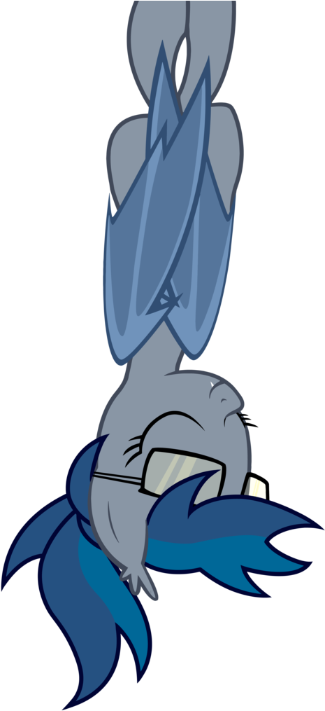 Vito, Bat Pony, Glasses, Hanging, Oc, Oc - Sleepy (517x1024)